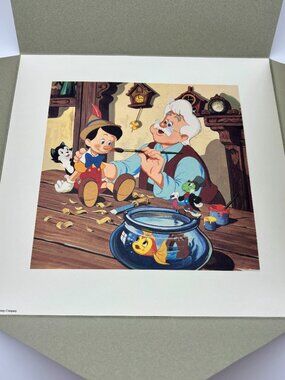 Walt Disney Pinocchio Special Edition Lithograph Art Print AT&T Rewards Members
